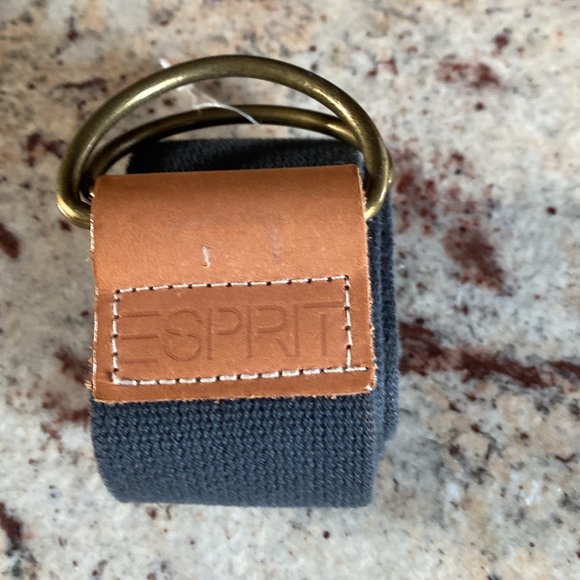 ESPRIT BELT IN CANVAS LEATHER AND METAL. - Picture 3 of 7